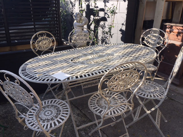 French Iron Table and Chairs