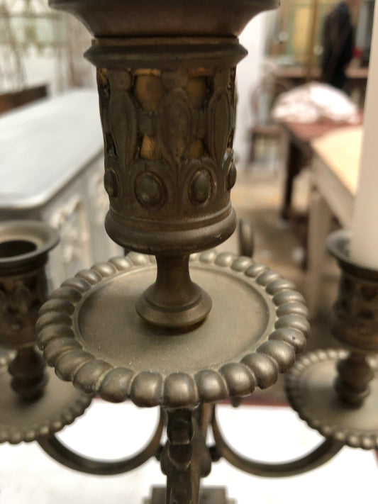 French Brass Candlesticks