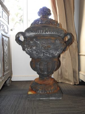 Bronzed Plaster Urn