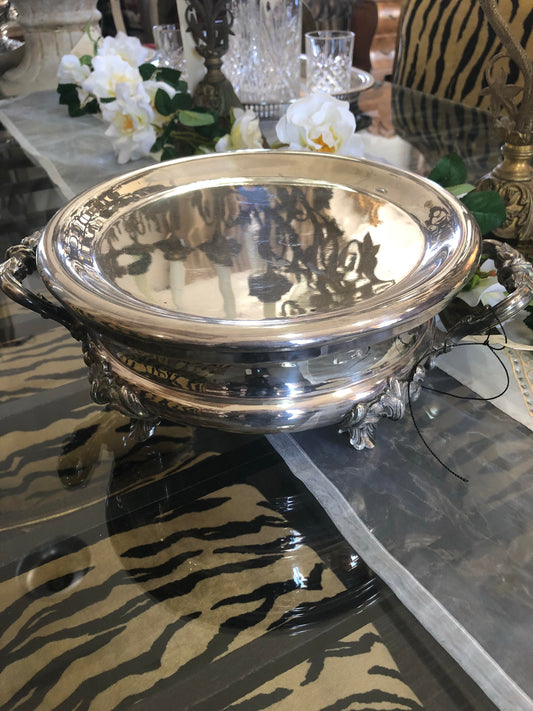 French Silver "Chafer"-plate  warmer
